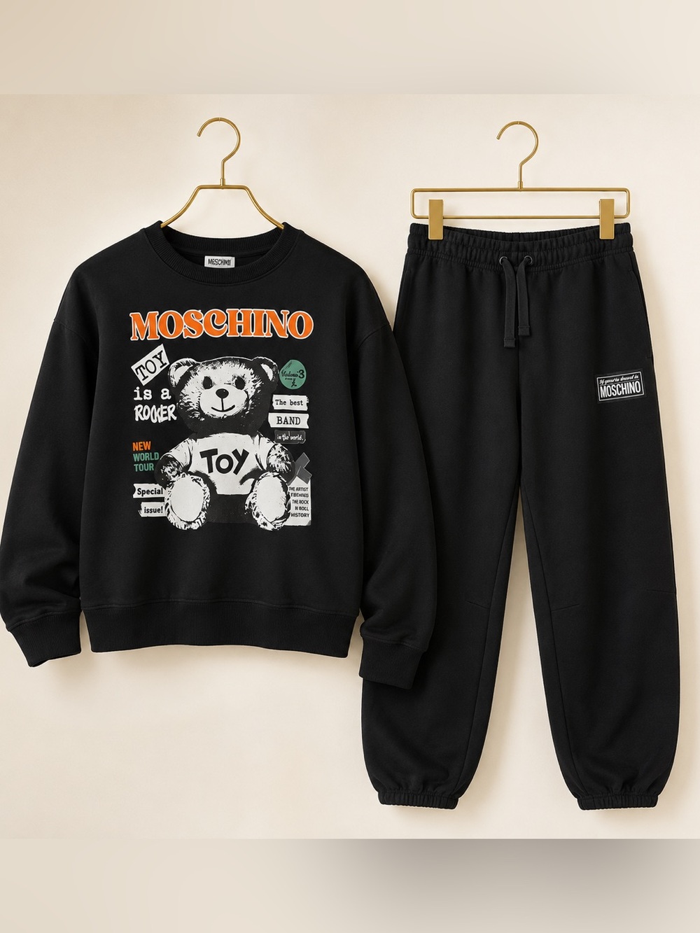 Moschino Teen Toy Is a Rocker Sweatshirt & Jogger Set Size 12